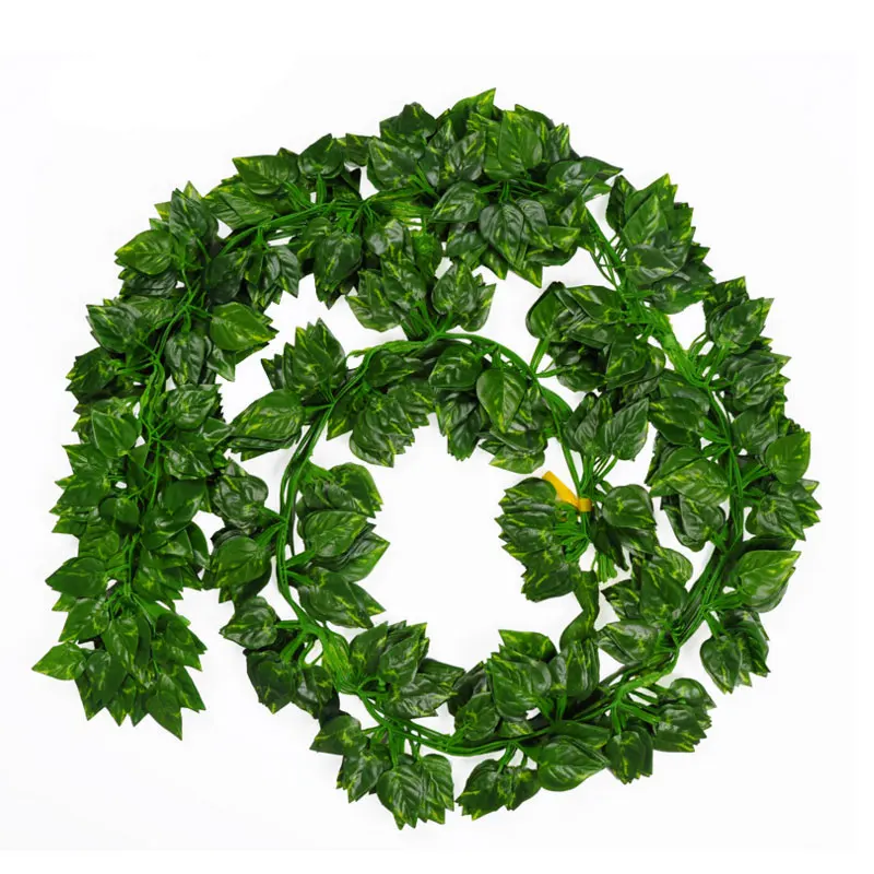 2.1M Long Artificial Plants Green Ivy Leaves Grape Vine Fake Parthenocissus Foliage For Home Wedding Decoration Garden Party
2.1M Long Artificial Plants Green Ivy Leaves Grape Vine Fake Parthenocissus Foliage For Home Wedding Decoration Garden Party