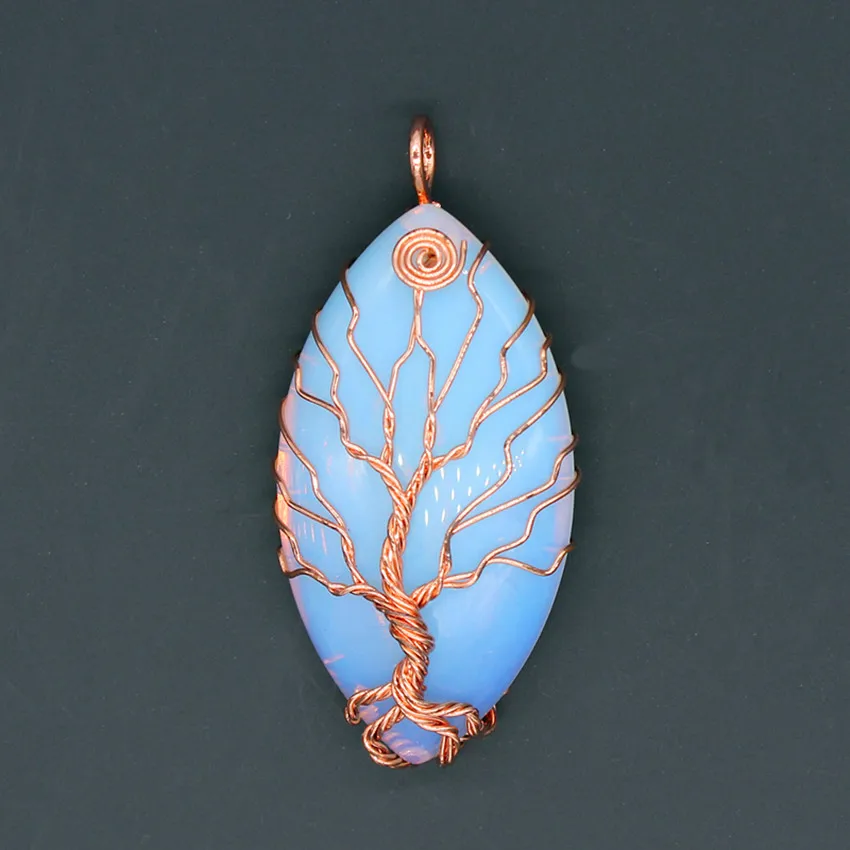 100-Unique 1 Pcs Rose Gold Color Handmade Wire Wrapped Marquise Shape Opalite Opal Pendant For Anniversary Jewelry
100-Unique 1 Pcs Rose Gold Color Handmade Wire Wrapped Marquise Shape Opalite Opal Pendant For Anniversary Jewelry