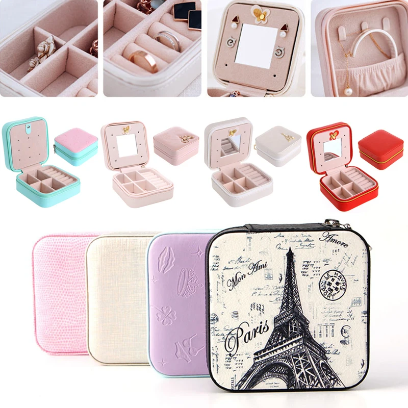 Fashion Cosmetic Leather Organizer Display Jewelry Box Necklace Ring Storage Case
Fashion Cosmetic Leather Organizer Display Jewelry Box Necklace Ring Storage Case