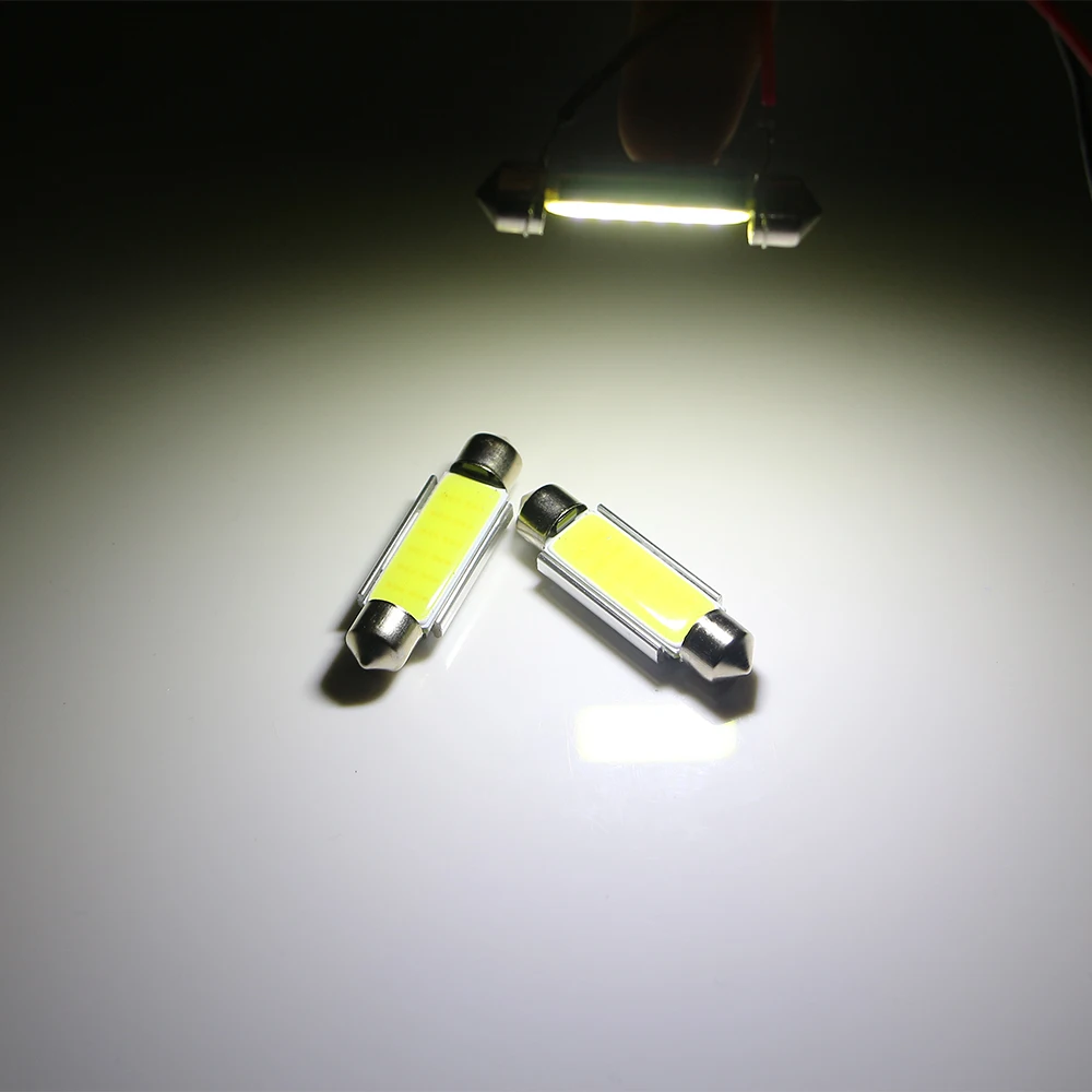 50X 36mm 39mm 41mm Canbus 12V DC COB C5W Festoon 144Lm 12 SMD Lamps Auto Led Reading Car Door Lights Marker White No Error
50X 36mm 39mm 41mm Canbus 12V DC COB C5W Festoon 144Lm 12 SMD Lamps Auto Led Reading Car Door Lights Marker White No Error