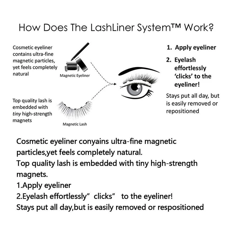 Women Make up Waterproof EyeLiner Liquid Magnetic Eyeliner Quick dry Eyeliner Set Long Lasting Eyeliner False Eyelashes
Women Make up Waterproof EyeLiner Liquid Magnetic Eyeliner Quick dry Eyeliner Set Long Lasting Eyeliner False Eyelashes