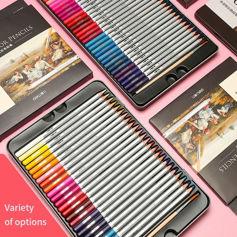 DELI 24/36/48/72 Colors Water-soluble Colored Pencils Artist Painting Wood Non-toxic Color Pencil For School Drawing Sketch Set
DELI 24/36/48/72 Colors Water-soluble Colored Pencils Artist Painting Wood Non-toxic Color Pencil For School Drawing Sketch Set