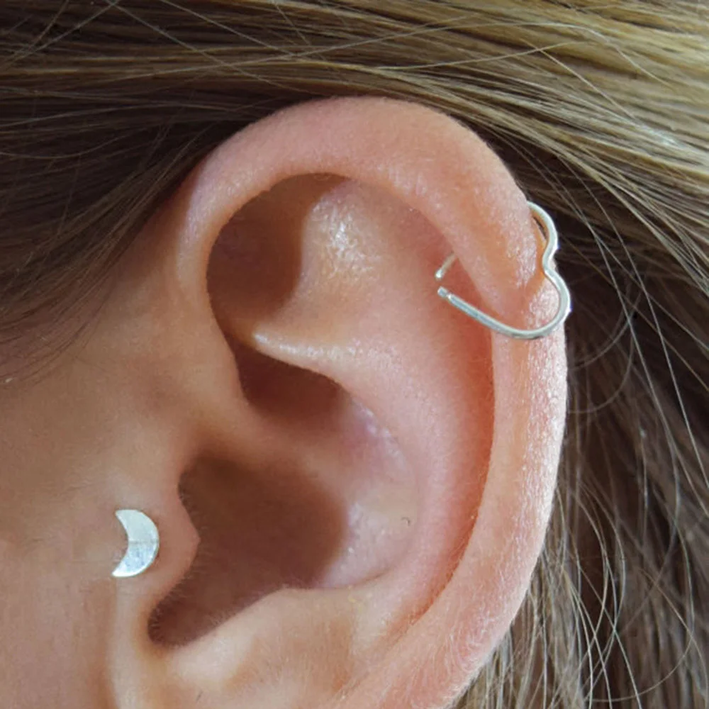 Domino Handmade Tiny Heart Helix Cartilage Earring Cuff Cartilage Heart Hoop Earrings Heart Design Cartilage Hoop Earrings
Domino Handmade Tiny Heart Helix Cartilage Earring Cuff Cartilage Heart Hoop Earrings Heart Design Cartilage Hoop Earrings