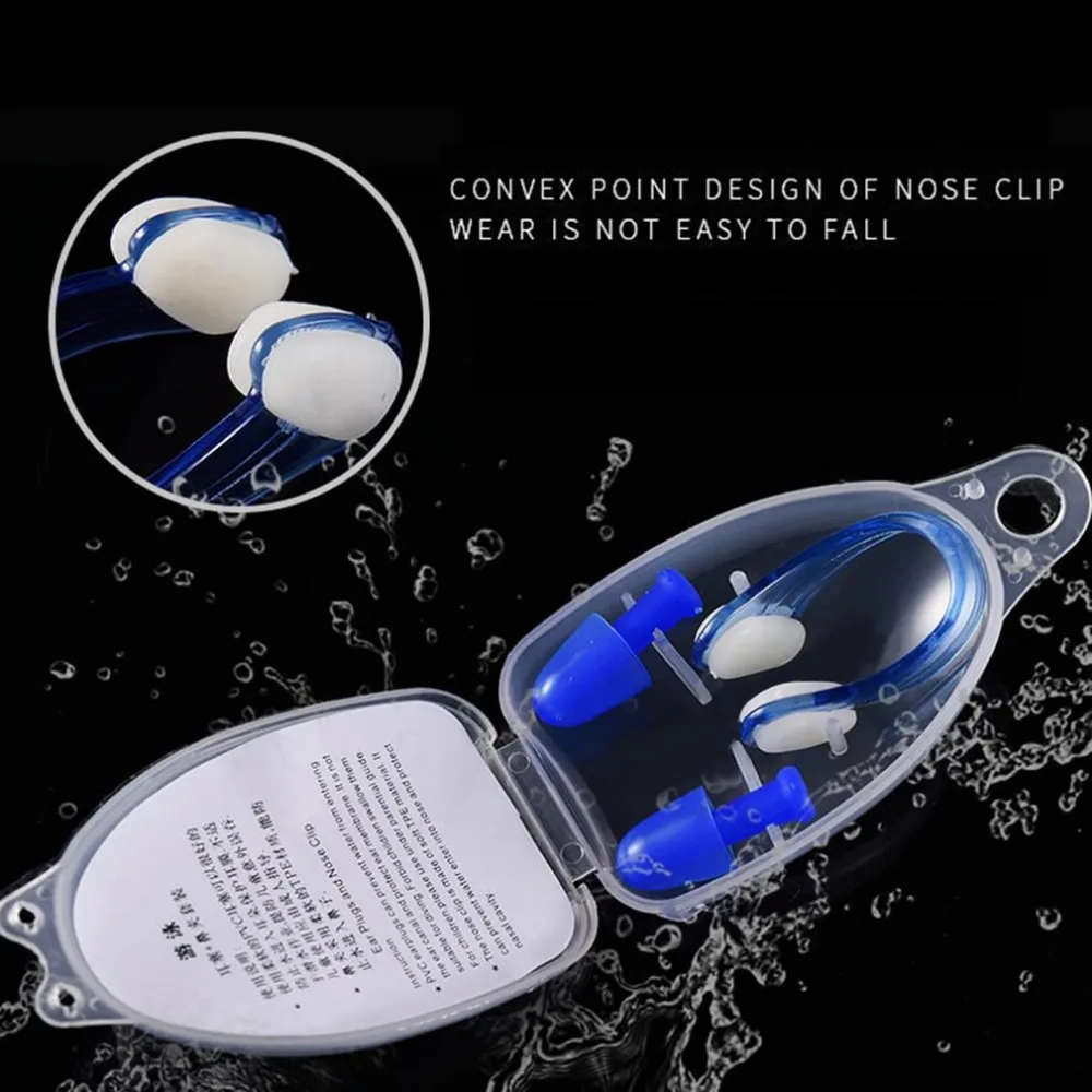 Small Size Adult Children Swimming Nose Clip Ear Plugs Set Soft Silicone Swimmer Unisex Nose Clip Earbuds Set
Small Size Adult Children Swimming Nose Clip Ear Plugs Set Soft Silicone Swimmer Unisex Nose Clip Earbuds Set