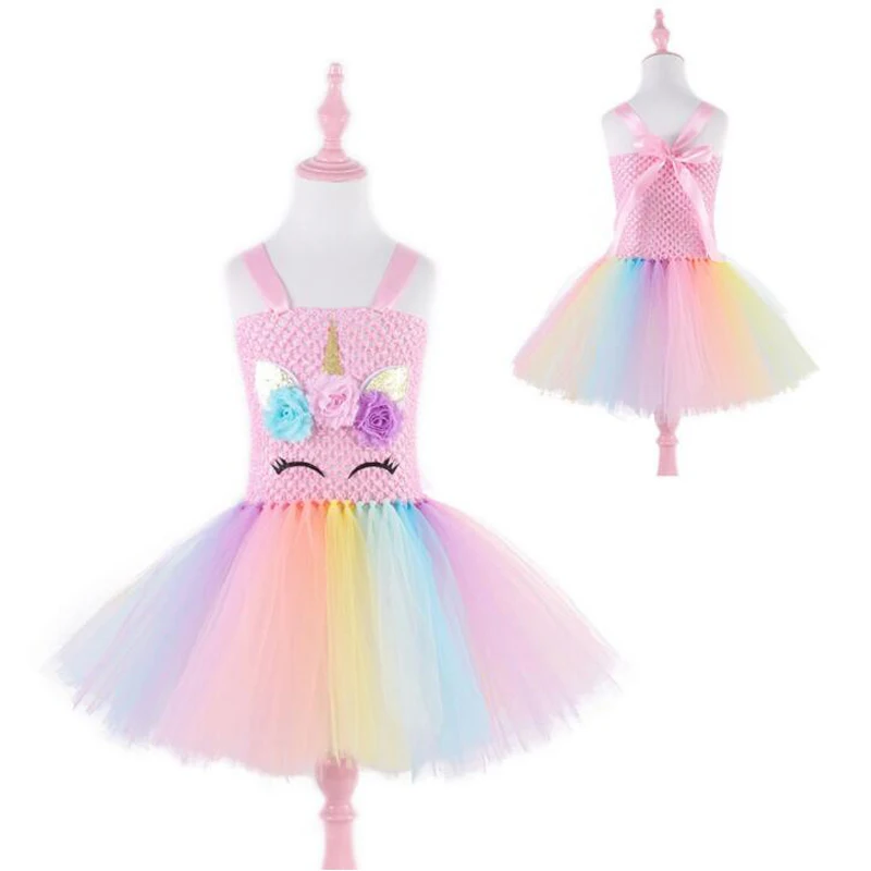 Fancy Kids Girls Unicorn Tutu Dress Rainbow Princess Party Dress Flower Girls Halloween Pony Cosplay Costume Unicornio
Fancy Kids Girls Unicorn Tutu Dress Rainbow Princess Party Dress Flower Girls Halloween Pony Cosplay Costume Unicornio