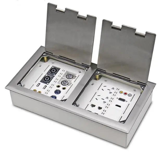 Insert 180 stainless steel open hidden hdmi audio vga network microphone multimedia socket
Insert 180 stainless steel open hidden hdmi audio vga network microphone multimedia socket