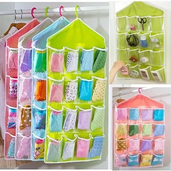 16 Pocket Organizer Compartment Clothing Socks Underwear Storage Hanging Bag Wardrobe Small Things Storage Wall Door
16 Pocket Organizer Compartment Clothing Socks Underwear Storage Hanging Bag Wardrobe Small Things Storage Wall Door