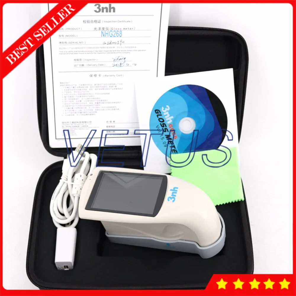 3 Angle 20 60 85 Degree Gloss Meter Metal Surface Tester TFT Color Capacitive Touch Screen Display with Free QC Software NHG268
3 Angle 20 60 85 Degree Gloss Meter Metal Surface Tester TFT Color Capacitive Touch Screen Display with Free QC Software NHG268