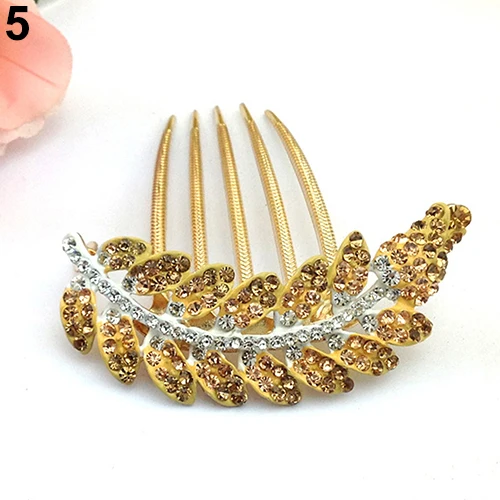 New Arrival Women's Beautiful Fashion Leaf Crystal Hair Clip Wedding Bridal Hairpin Comb Fashion Leader' Choice
New Arrival Women's Beautiful Fashion Leaf Crystal Hair Clip Wedding Bridal Hairpin Comb Fashion Leader' Choice