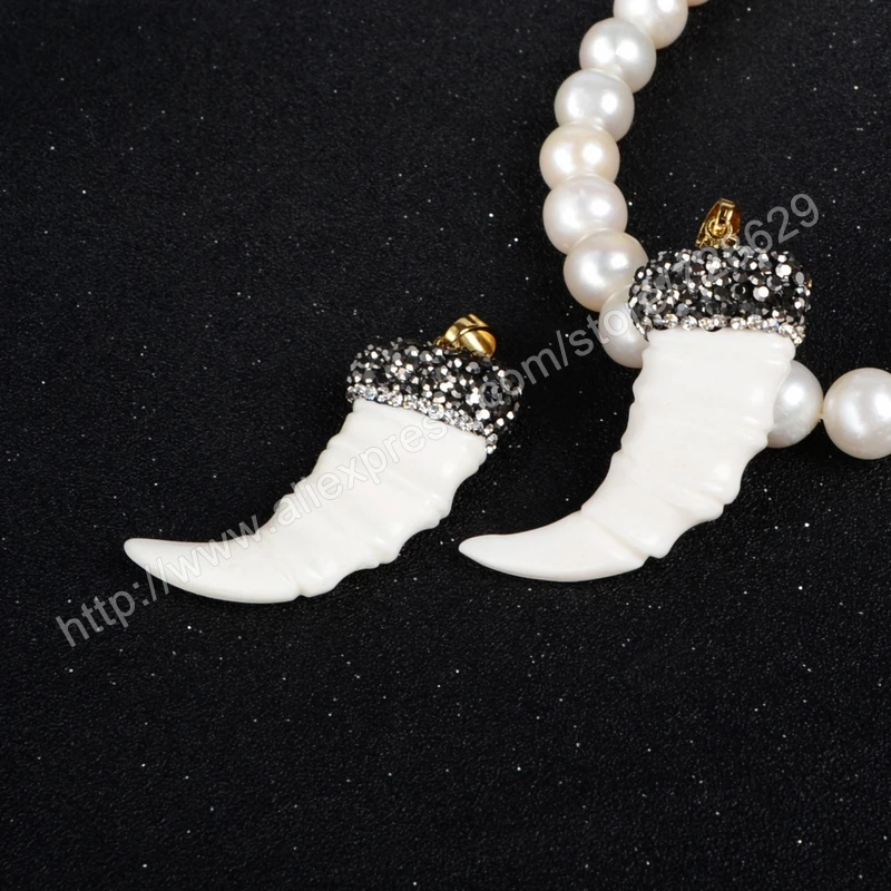 BOROSA New! 5Pcs/lot Imitation Ox Bone Carved Claw Type Paved Zircon Pendant Bead Jewelry JAB114
BOROSA New! 5Pcs/lot Imitation Ox Bone Carved Claw Type Paved Zircon Pendant Bead Jewelry JAB114