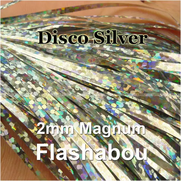 Disco Silver Color, 10 Packs Magnum Flashabou, 2mm Holographic Tinsel, Mylar Metallic Tinsel, Flat Flash, Fly Jig Lure, Fishing
Disco Silver Color, 10 Packs Magnum Flashabou, 2mm Holographic Tinsel, Mylar Metallic Tinsel, Flat Flash, Fly Jig Lure, Fishing