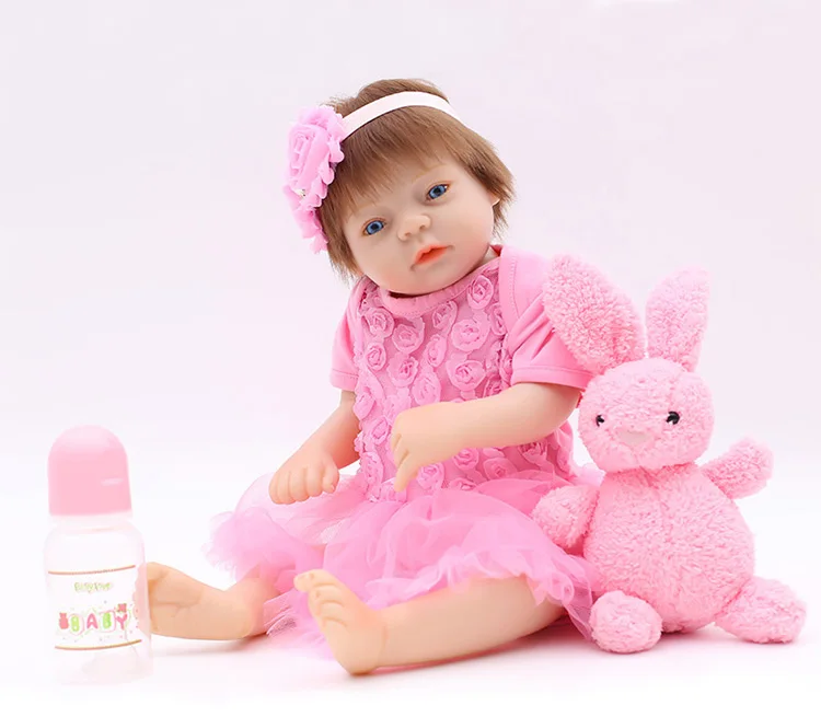20inch hard Silicone Vinyl Reborn Babies Girl Dolls Short brown hair 50 cm Pink princess Kids Playmates DIY Toys Doll Reborn bjd
20inch hard Silicone Vinyl Reborn Babies Girl Dolls Short brown hair 50 cm Pink princess Kids Playmates DIY Toys Doll Reborn bjd