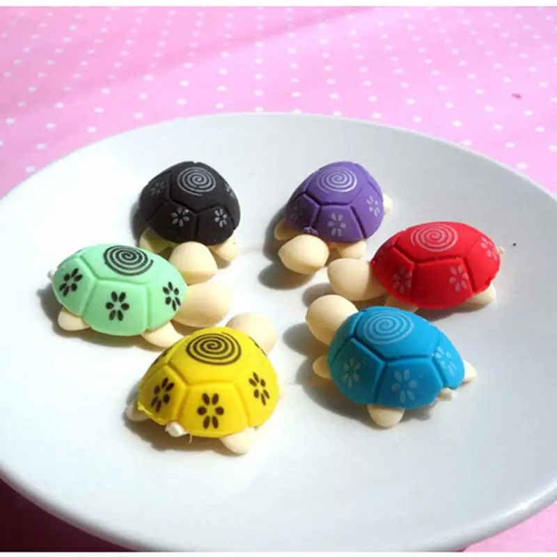 6Pcs/lot Cartoon Lovely Little Turtle Eraser Colorful Stationery School Supplies Material
6Pcs/lot Cartoon Lovely Little Turtle Eraser Colorful Stationery School Supplies Material