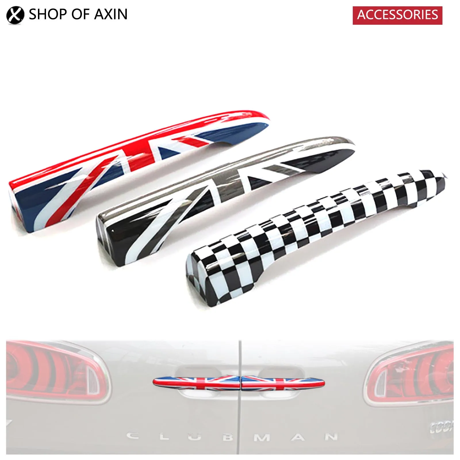 Mini Car Rear Door Handle Decoration Moulding Cover Smooth Surace (Union Jack, Grey UK, Checkered) For Mini Cooper Clubman F54
Mini Car Rear Door Handle Decoration Moulding Cover Smooth Surace (Union Jack, Grey UK, Checkered) For Mini Cooper Clubman F54