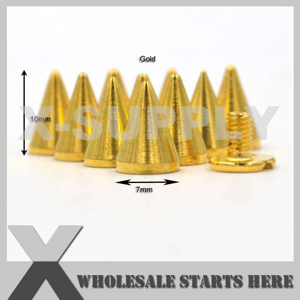 Metal Screw Back Cone Spike Stud/Brass Material,used for Leather Craft,Jeans,Hats,Shoes,Punk
Metal Screw Back Cone Spike Stud/Brass Material,used for Leather Craft,Jeans,Hats,Shoes,Punk