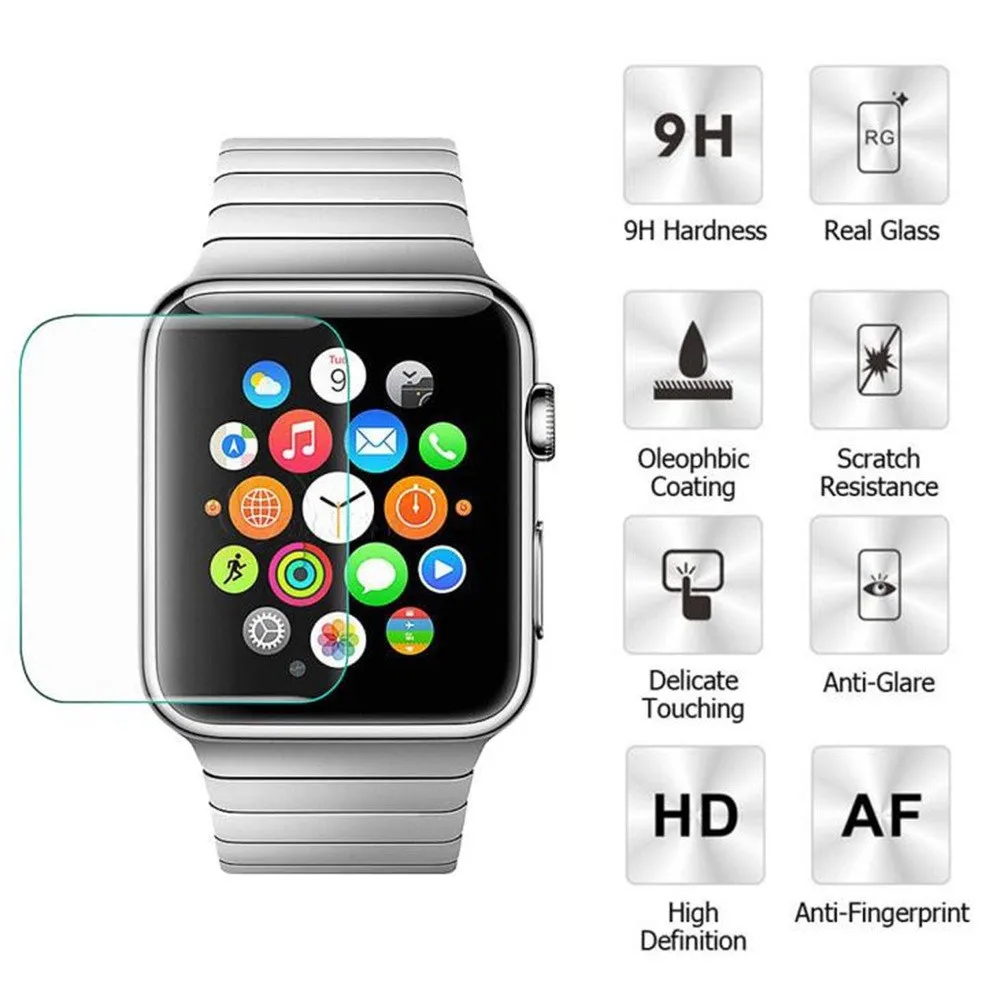 Z520 Экран протектор из закаленного Стекло Защитная пленка для Apple Watch версии 3 42