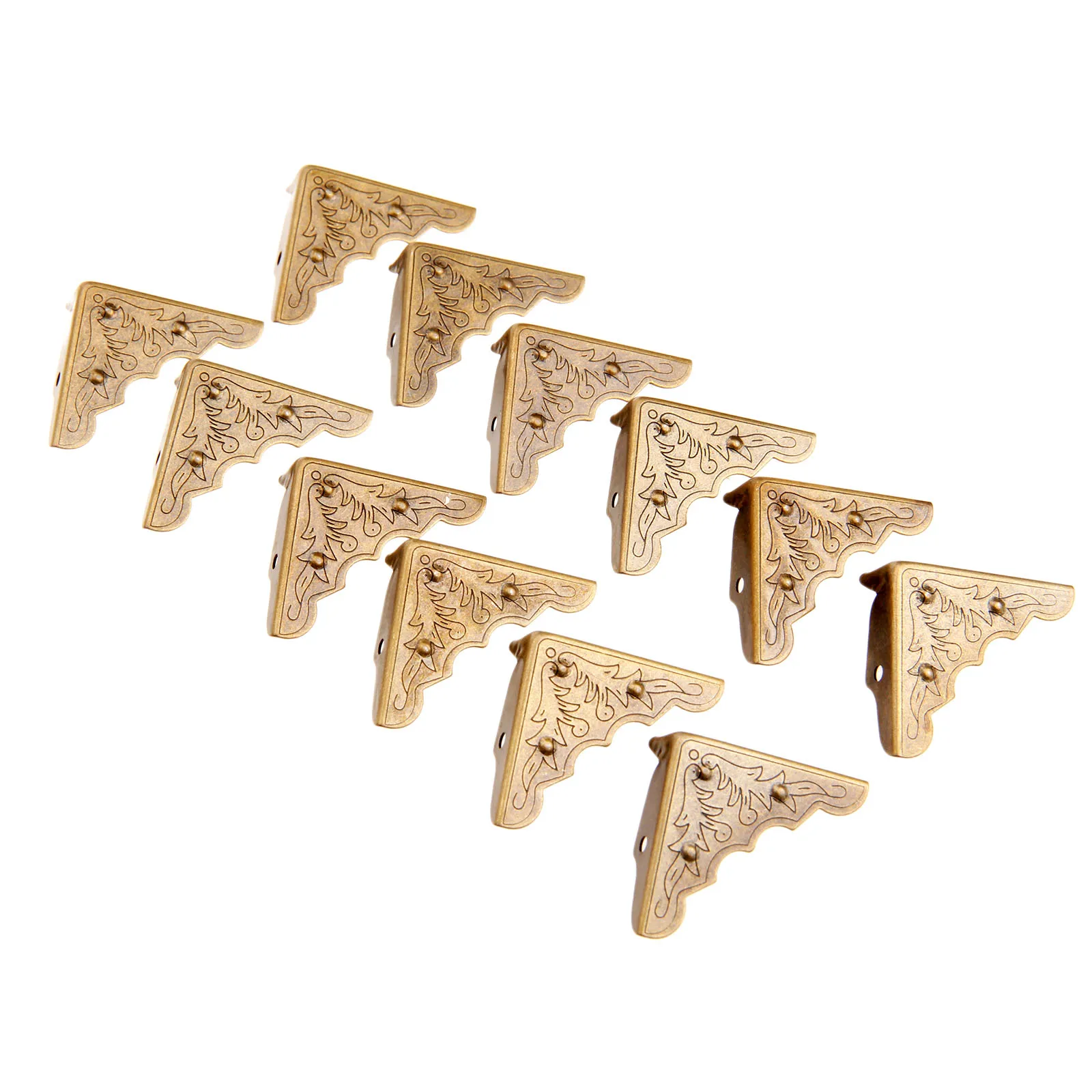 12Pcs 32mm Antique Furniture Corner Decorative Protector Jewelry Box Gift Wine Chest Box Wood Case Feet Leg Corner Guard w/Nails
12Pcs 32mm Antique Furniture Corner Decorative Protector Jewelry Box Gift Wine Chest Box Wood Case Feet Leg Corner Guard w/Nails