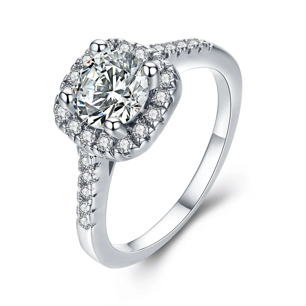Round CZ Wedding Rings for Women Sliver Color Jewelry Luxury Rings Engagement Square Bague Zirconia
Round CZ Wedding Rings for Women Sliver Color Jewelry Luxury Rings Engagement Square Bague Zirconia