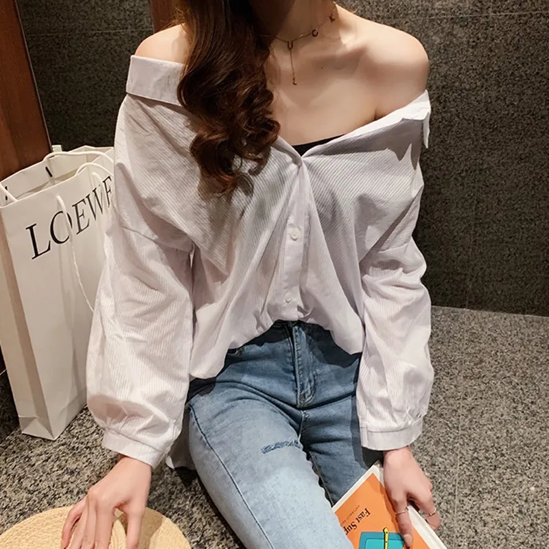 Women Wild Vintage Stripe Print Casual Loose Single-breasted Lantern Sleeve Lapel Blouse
Women Wild Vintage Stripe Print Casual Loose Single-breasted Lantern Sleeve Lapel Blouse