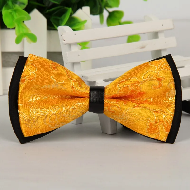 2015 fashion yellow solid bow tie for men gold jacquard woven wedding dress butterfly man's cravat clothing high quality lot
2015 fashion yellow solid bow tie for men gold jacquard woven wedding dress butterfly man's cravat clothing high quality lot