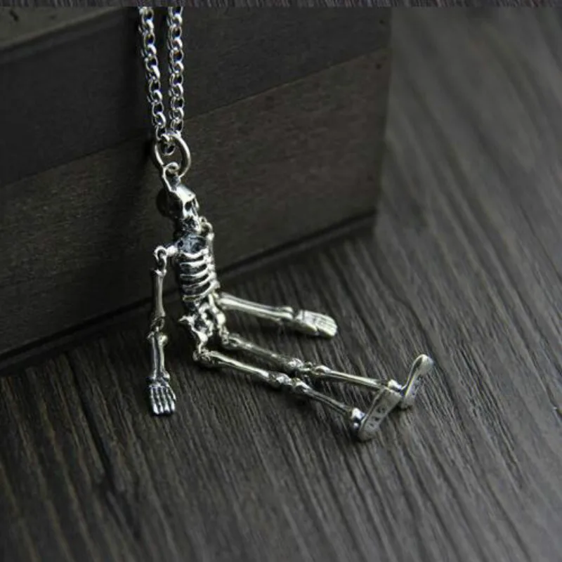 JINSE hip hop head body can be active style S925 sterling silver antique silver necklace pendant without chain men 17.3 * 70.3MM
JINSE hip hop head body can be active style S925 sterling silver antique silver necklace pendant without chain men 17.3 * 70.3MM