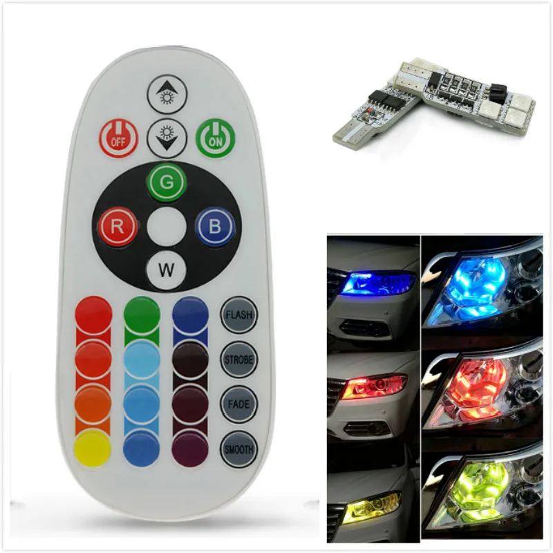 T10 светодиодный RGB светильник для чтения интерьера Volkswagen VW Polo Jetta Golf 4 5 6 Beetle MK1 MK2 MK3