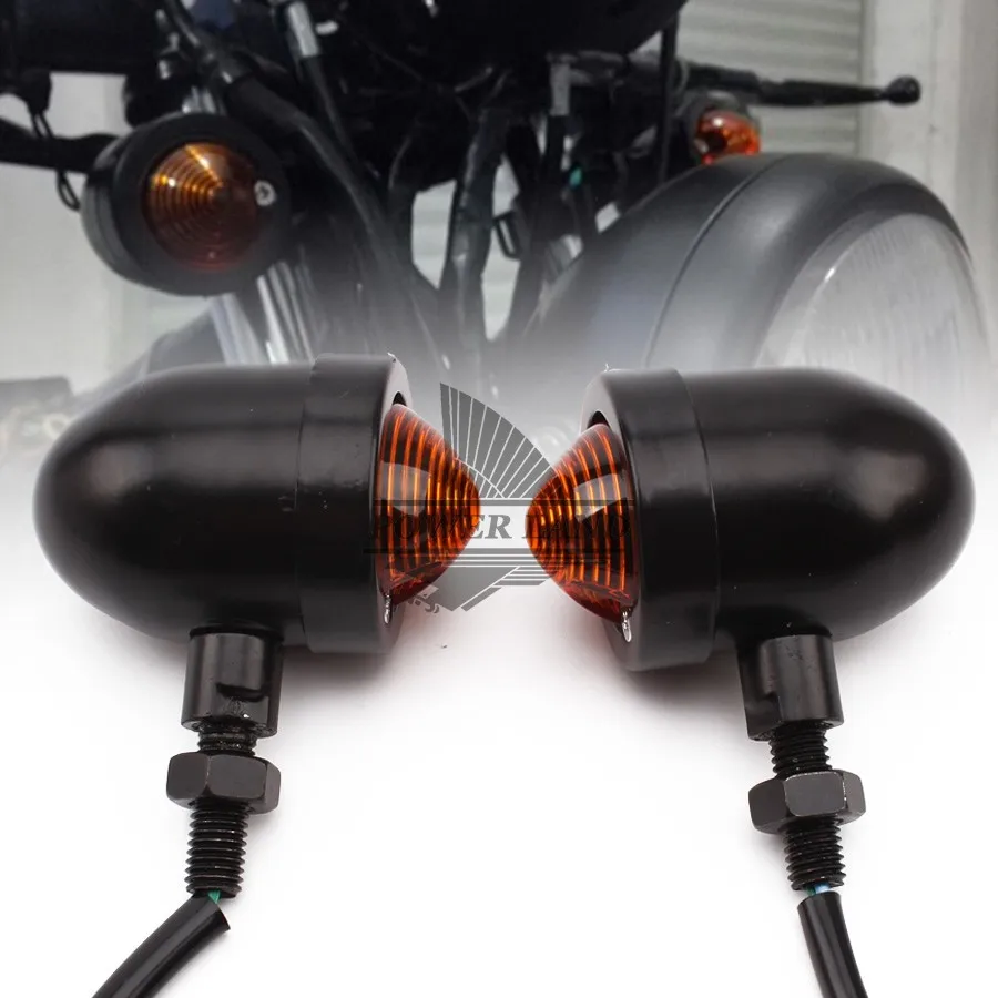 1pair Black Metal Turn Signals Amber Lights Indicators Bulb Bullet Style Lamp Motorcycle Blinker Universal Fit For Harley KTM
1pair Black Metal Turn Signals Amber Lights Indicators Bulb Bullet Style Lamp Motorcycle Blinker Universal Fit For Harley KTM