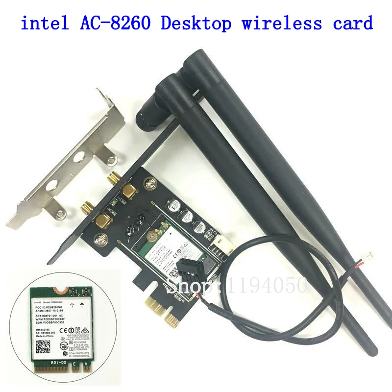 Новая BT 4,0 Двухдиапазонная Беспроводная-AC Intel 8260 867 Мбит/с 2,4G/телефон, Wi-Fi, PCi-E, десктопная WLAN карта
Новая BT 4,0 Двухдиапазонная Беспроводная-AC Intel 8260 867 Мбит/с 2,4G/телефон, Wi-Fi, PCi-E, десктопная WLAN карта