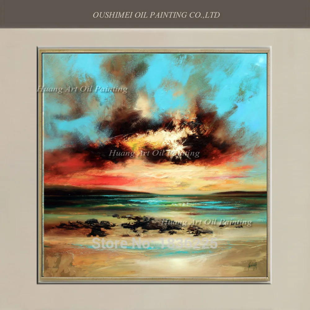 Hand Painted Modern Abstract Sunrise Seacape Oil Painting Decorative Landscape Painting On Canvas For Living Room Wall Decor
Hand Painted Modern Abstract Sunrise Seacape Oil Painting Decorative Landscape Painting On Canvas For Living Room Wall Decor