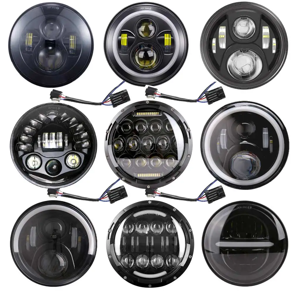 Motorcycle 7 inch LED Headlight for Harley Touring Ultra Classic Electra Street Glide Road King Yamaha Motorcycle Headlamp
Motorcycle 7 inch LED Headlight for Harley Touring Ultra Classic Electra Street Glide Road King Yamaha Motorcycle Headlamp