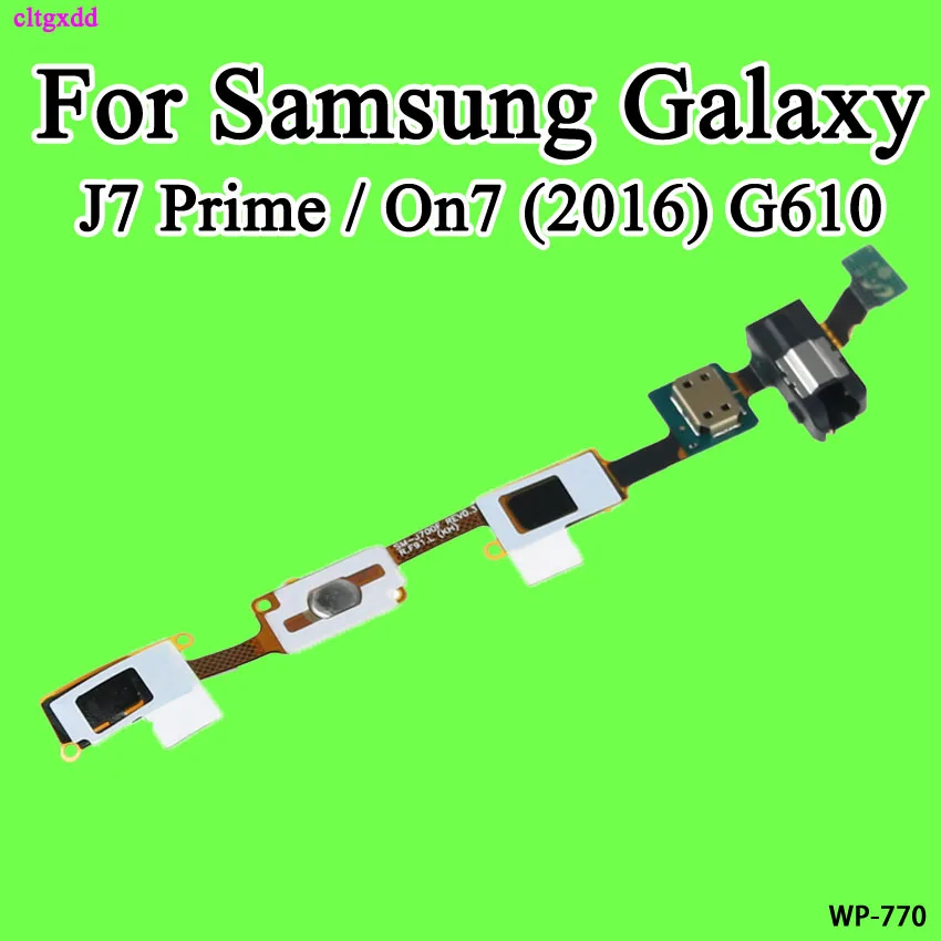 cltgxdd Home Button + Earphone Jack Connector Flex Cable for Samsung Galaxy J7 Prime / On7 (2016) G610
cltgxdd Home Button + Earphone Jack Connector Flex Cable for Samsung Galaxy J7 Prime / On7 (2016) G610