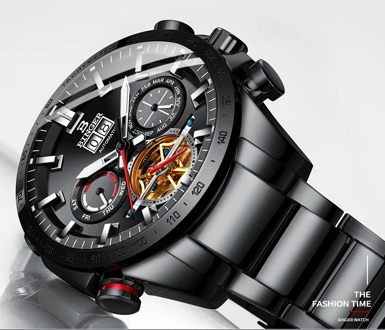 2019 Top Luxury Black steel Tourbillon Watch Waterproof Mens Multi Function Automatic Mechanical Wristwatch Relogio Masculino
2019 Top Luxury Black steel Tourbillon Watch Waterproof Mens Multi Function Automatic Mechanical Wristwatch Relogio Masculino