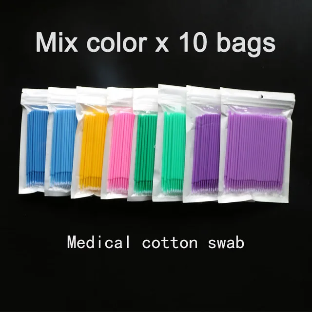 10x100pcs Semi Permanent Embroidery Cotton Swabs Micro Brush Swab Lint Tattoo Disposable Eyelash Extension Individual Applicator
10x100pcs Semi Permanent Embroidery Cotton Swabs Micro Brush Swab Lint Tattoo Disposable Eyelash Extension Individual Applicator