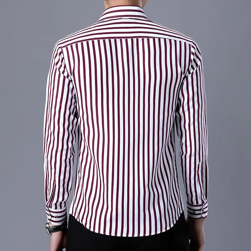 LOLDEAL Spring and Summer Men's Printed Vertical Stripes Long-sleeved Shirt Korean Japanese Strip Shirt
LOLDEAL Spring and Summer Men's Printed Vertical Stripes Long-sleeved Shirt Korean Japanese Strip Shirt