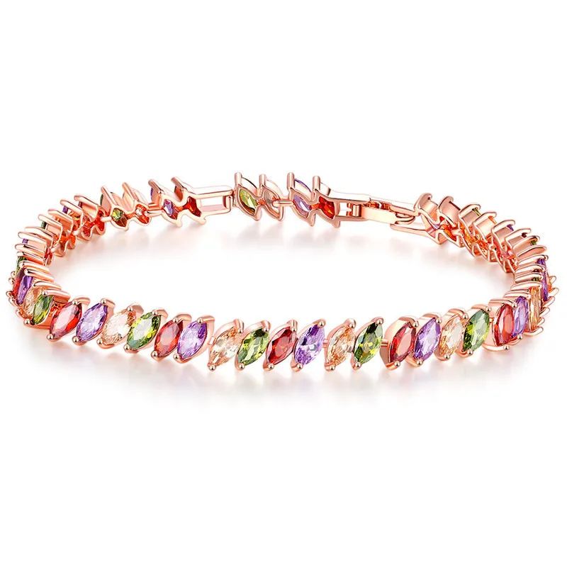 FYM High Quality Luxury Colorful AAA Zircon Crystal Bracelet Femme Bracelet & Bangles for Women Wedding Party
FYM High Quality Luxury Colorful AAA Zircon Crystal Bracelet Femme Bracelet & Bangles for Women Wedding Party