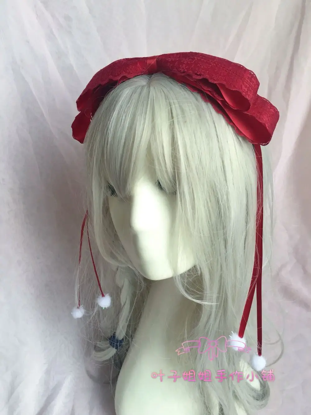 Japanese lolita hair hoop kc lace bowknot steamer hair clips, The maid COS dovetail
Japanese lolita hair hoop kc lace bowknot steamer hair clips, The maid COS dovetail