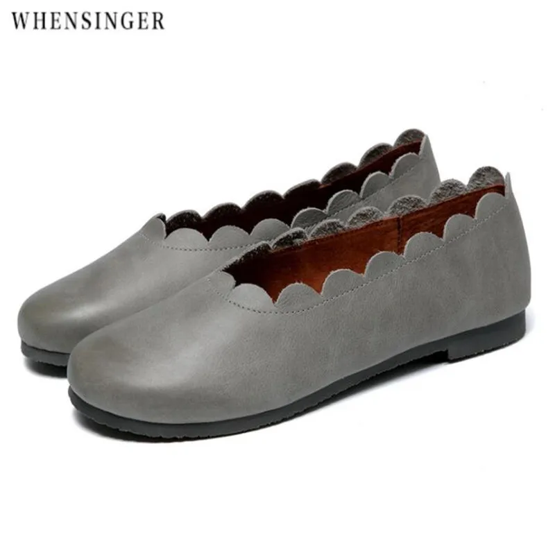 Whensinger - Women Flats Women shoes Flat Loafers Casual Ladies Slip Cow Driving Boat Shoes footwear Genuine Leather
Whensinger - Women Flats Women shoes Flat Loafers Casual Ladies Slip Cow Driving Boat Shoes footwear Genuine Leather