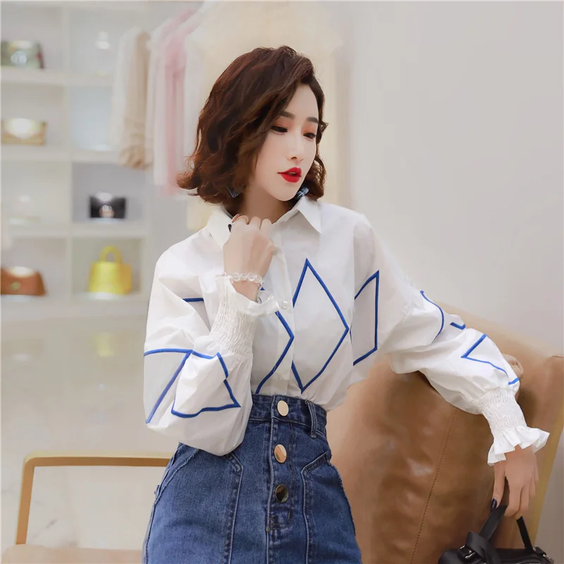 Korean style Women blouse long sleeve shirts solid color office social shirts white color slim fit Formal blouses Tops FF1310
Korean style Women blouse long sleeve shirts solid color office social shirts white color slim fit Formal blouses Tops FF1310
