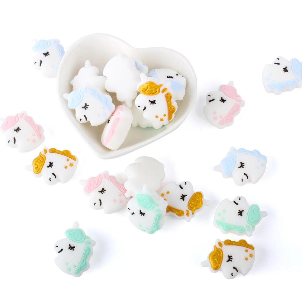 400pcs 28mm Silicone Beads cute unicorn Silicone Teething Beads Accessories silicone rodent Making Necklace Pendant Baby Product
400pcs 28mm Silicone Beads cute unicorn Silicone Teething Beads Accessories silicone rodent Making Necklace Pendant Baby Product