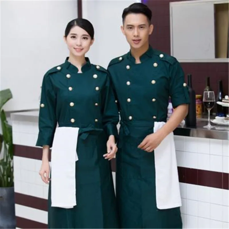 High Quality Double Row of Holes Winter Long Sleeve Hotel Restaurant Kitchen Men Chef Uniform Chef Jacket Cook Clothes CP04
High Quality Double Row of Holes Winter Long Sleeve Hotel Restaurant Kitchen Men Chef Uniform Chef Jacket Cook Clothes CP04