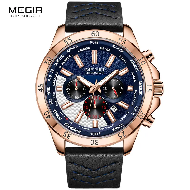 Erkek Kol Saati MEGIR Watch Men Fashion Sport Quartz Mens Watches Top Brand Luxury Military Watch Relogio Masculino Zegarek Mesk
Erkek Kol Saati MEGIR Watch Men Fashion Sport Quartz Mens Watches Top Brand Luxury Military Watch Relogio Masculino Zegarek Mesk