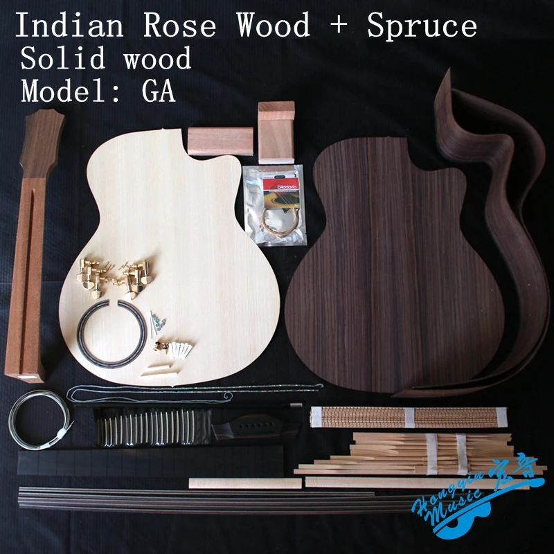 41inch GA Acoustic Guitar DIY Kit India Rosewood Back Side+African Mahogany Neck+Ebony Fingerboard+ Spruce Top
41inch GA Acoustic Guitar DIY Kit India Rosewood Back Side+African Mahogany Neck+Ebony Fingerboard+ Spruce Top