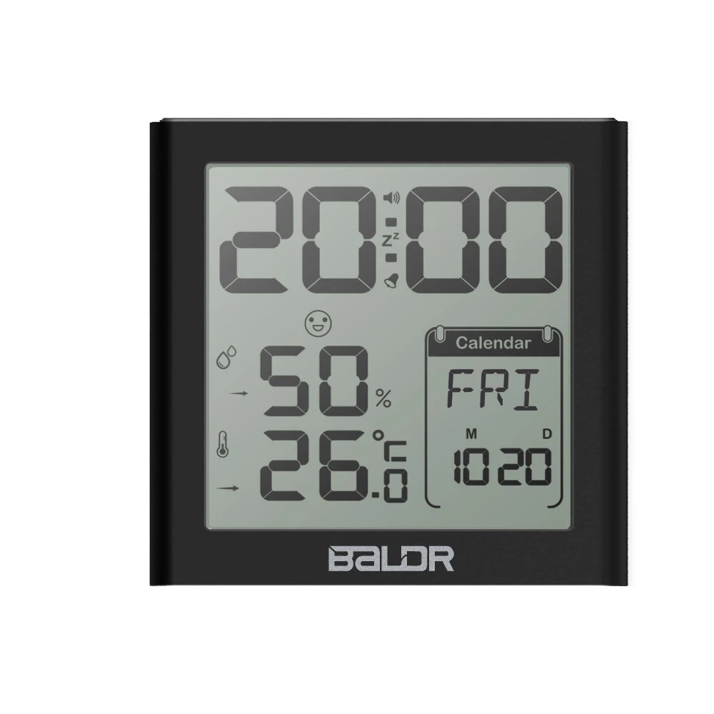 Baldr Digital Alarm Clock Desk Snooze Timer Watch Table Calendar Thermometer Hygrometer LED Clock With Temperature Sensor
Baldr Digital Alarm Clock Desk Snooze Timer Watch Table Calendar Thermometer Hygrometer LED Clock With Temperature Sensor