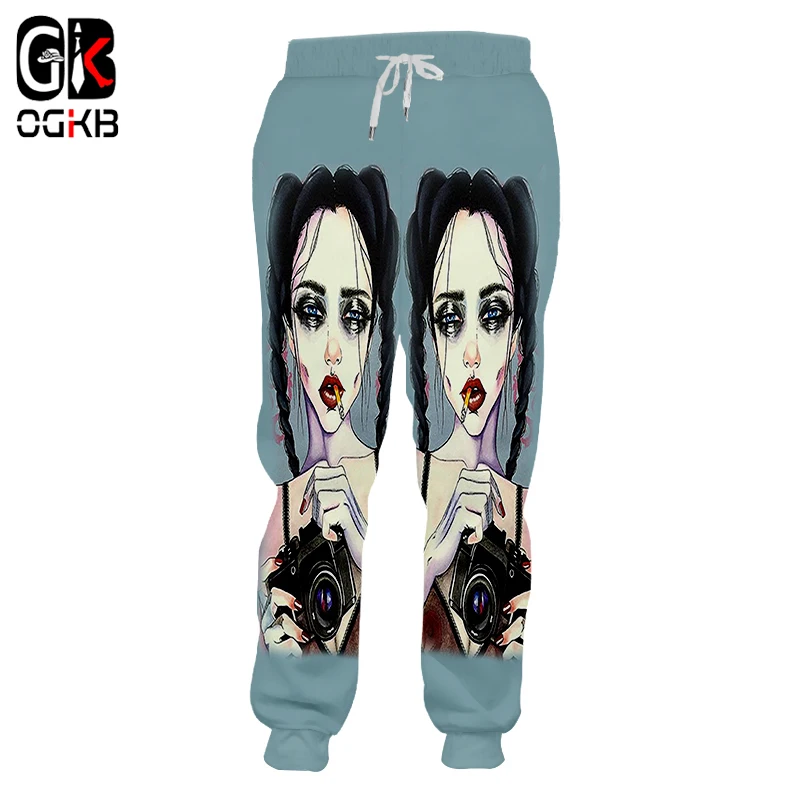 OGKB 2018 New Harajuk Unisex Hiphop Sportswear Track Pants Women/men Funny Print Smoking Camera Girl 3D Sweatpants Casual Jogger
OGKB 2018 New Harajuk Unisex Hiphop Sportswear Track Pants Women/men Funny Print Smoking Camera Girl 3D Sweatpants Casual Jogger