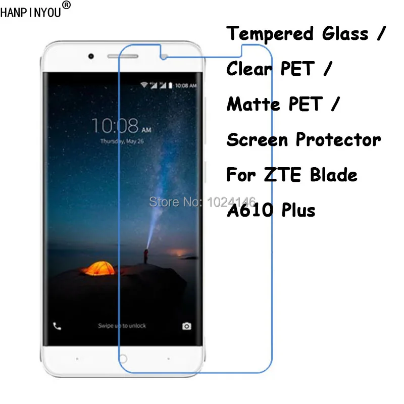 Tempered Glass / Clear PET / Matte PET -- Front Screen Protector Protective Film Guard For ZTE Blade A610 Plus / A610+ 5.5"
Tempered Glass / Clear PET / Matte PET -- Front Screen Protector Protective Film Guard For ZTE Blade A610 Plus / A610+ 5.5"