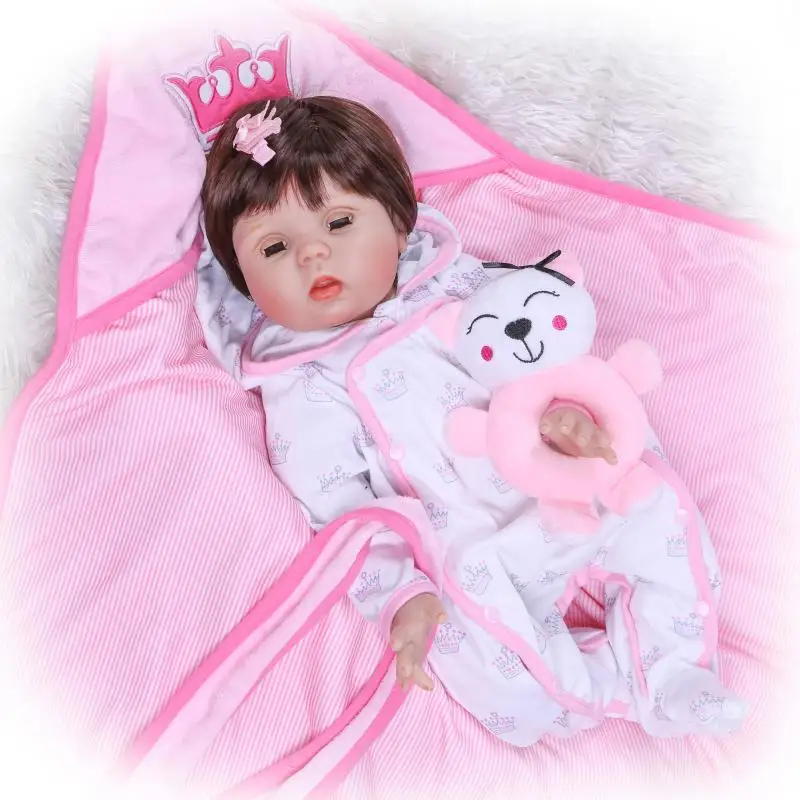 55cm Cloth Body Bebe Reborn Menina Lifelike Newborn Baby Girl Eyes Can Open and Close Silicone Reborn Baby Dolls
55cm Cloth Body Bebe Reborn Menina Lifelike Newborn Baby Girl Eyes Can Open and Close Silicone Reborn Baby Dolls