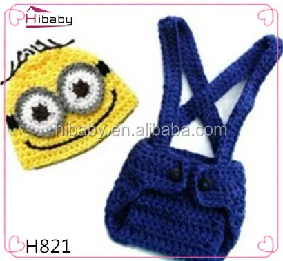 Free shipping H821Thief Daddy little yellow man cartoon suit overalls two sets of newborn hat photography clothing
Free shipping H821Thief Daddy little yellow man cartoon suit overalls two sets of newborn hat photography clothing