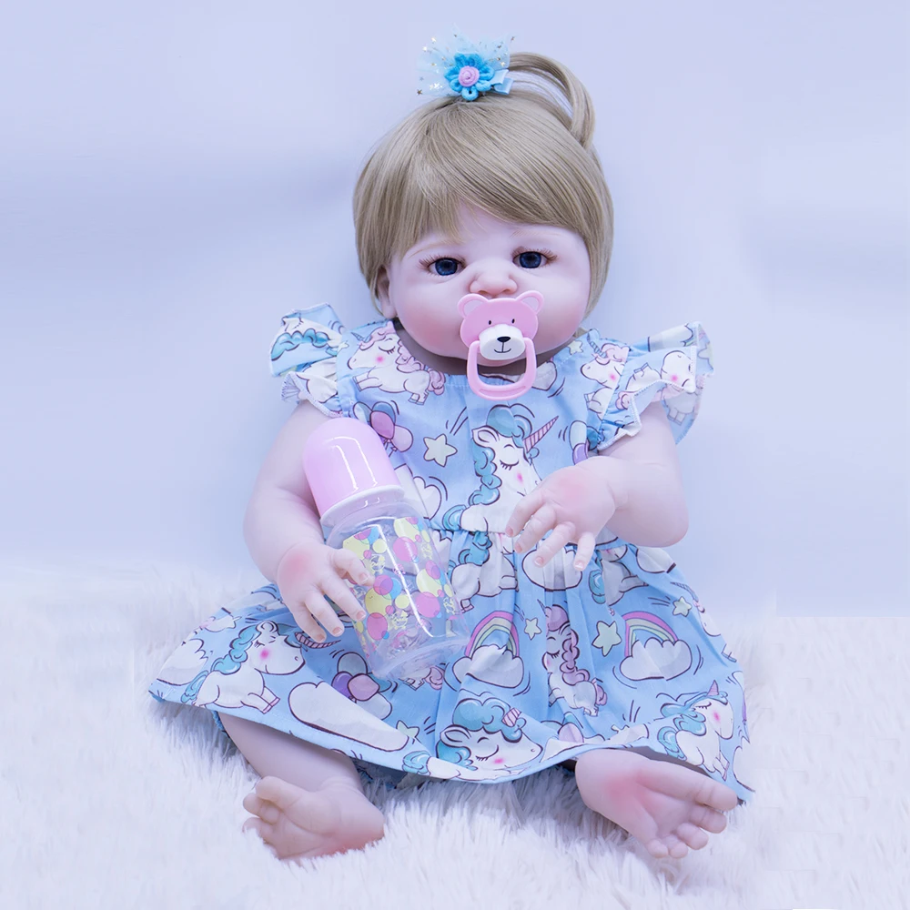 blonde princess Boneca Reborn 55cm full Silicone Vinyl Doll with real Lucky Unicorn Skirt alive Baby Doll Newborn Bebes Reborn
blonde princess Boneca Reborn 55cm full Silicone Vinyl Doll with real Lucky Unicorn Skirt alive Baby Doll Newborn Bebes Reborn
