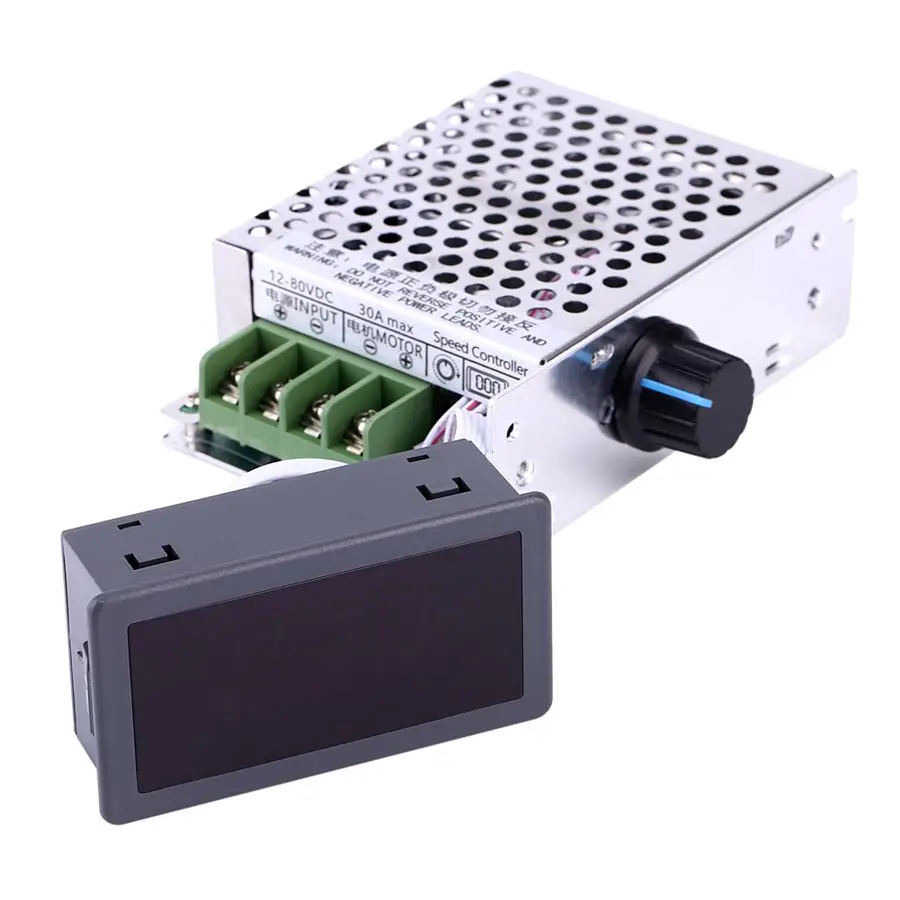 DC 12V 24V 36V 48V 60V 80V 30A PWM Motor Speed Controller Variable Regulator Digital LCD Display With Case CCM6DS-D
DC 12V 24V 36V 48V 60V 80V 30A PWM Motor Speed Controller Variable Regulator Digital LCD Display With Case CCM6DS-D