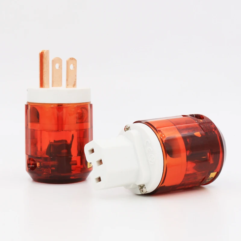 Pair P-046E Pure Red-Copper US Power Plug + C-046E IEC Connector Series for Power Cable White End P-046 PLUG
Pair P-046E Pure Red-Copper US Power Plug + C-046E IEC Connector Series for Power Cable White End P-046 PLUG